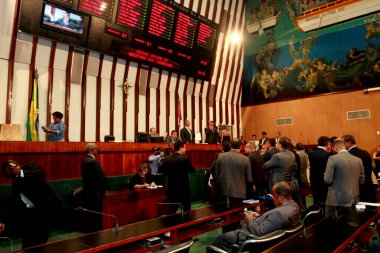 Salvador, Bahia / Brezilya - 1 Şubat 2017: Salvador 'da Bahia Lagislativa Meclisi' nin planı