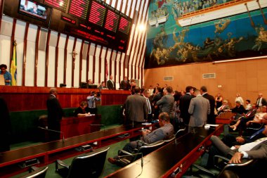 Salvador, Bahia / Brezilya - 1 Şubat 2017: Salvador 'da Bahia Lagislativa Meclisi' nin planı