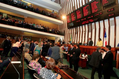 Salvador, Bahia / Brezilya - 1 Şubat 2017: Salvador 'da Bahia Lagislativa Meclisi' nin planı