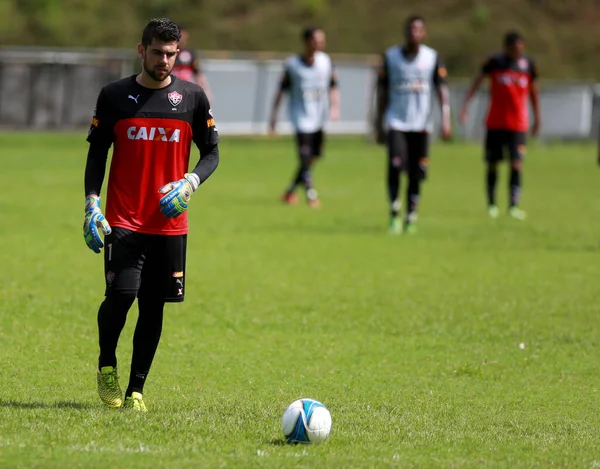 Salvador Bahia Brasil Maio 2015 Fernando Miguel Kaufmann Goleiro Esporte — Fotografia de Stock