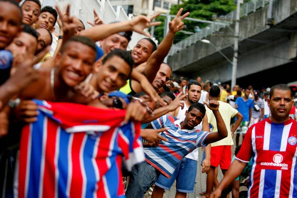 Salvador Bahia Brasilien April 2015 Die Fans Des Esporte Clube — Stockfoto