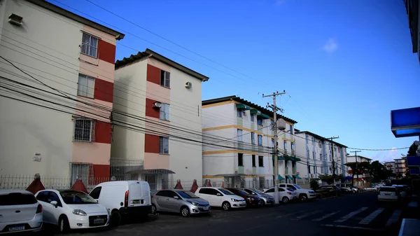 Salvador Bahia Brasil Julho 2020 Conjunto Edifícios Residenciais Populares Bairro — Fotografia de Stock