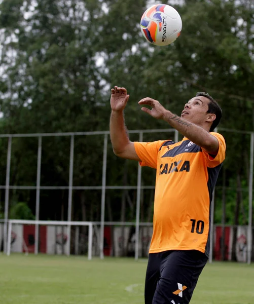 Salvador Bahia Brasil Enero 2014 Leandro Domingues Centrocampista Del Esporte —  Fotos de Stock