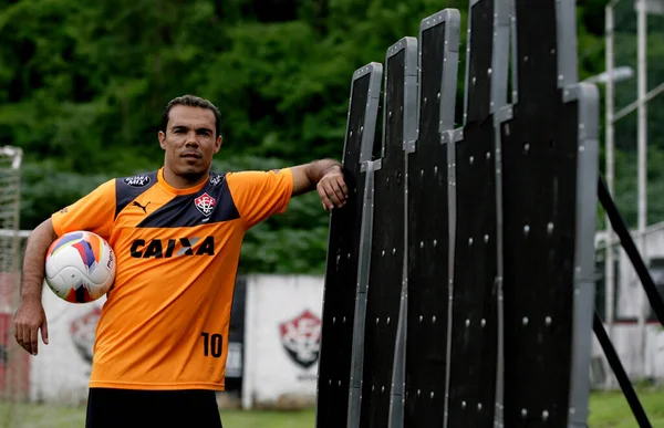 Salvador Bahia Brasil Janeiro 2014 Leandro Domingues Meio Campista Esporte — Fotografia de Stock