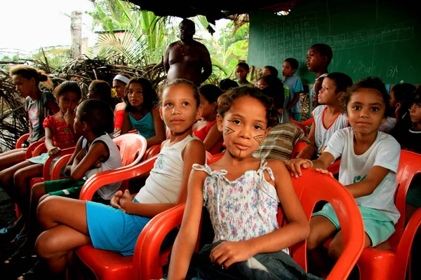 Santa Cruz Cabralia Bahia Brazil May 2009 Indigenous Pataxo Children — Stock Photo, Image