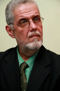 Eunapolis, Bahia / Brezilya - 1 Ağustos 2008: Bahia Sağlık Bakanı Jorge Solla, Eunapolis 'teki açılış etkinliği sırasında görüldü.