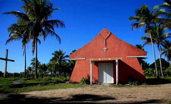 Prado Bahia Brazilština Prosince 2009 Kostel Nossa Senhora Aparecida Nachází — Stock fotografie