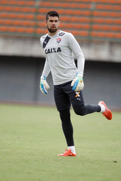 Salvador Bahia Brasil Julho 2015 Fernando Miguel Kaufmann Goleiro Esporte — Fotografia de Stock