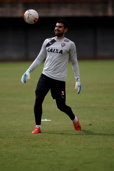 Salvador Bahia Brasil Julho 2015 Fernando Miguel Kaufmann Goleiro Esporte — Fotografia de Stock