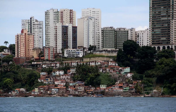 Salvador Bahia Brasil Julho 2014 Vista Região Avenida Contorno Cidade — Fotografia de Stock