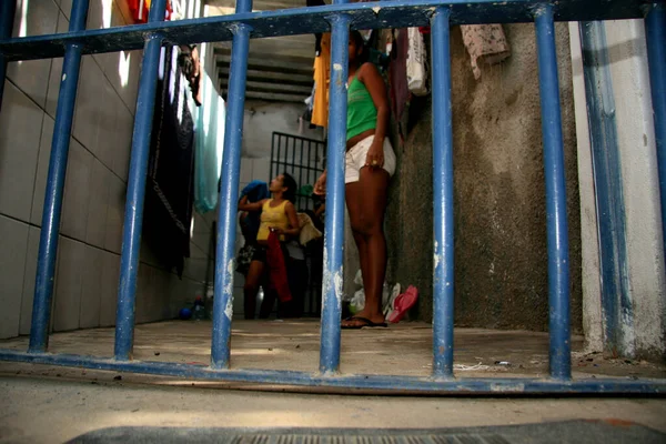 Eunápolis Bahia Brasil Dezembro 2009 Mulheres Presas São Vistas Celas — Fotografia de Stock