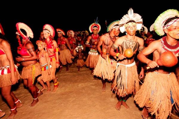 Santa Cruz Cabralia Bahia Brazil April 2010 Pataxo Indians Seen — Stock Photo, Image