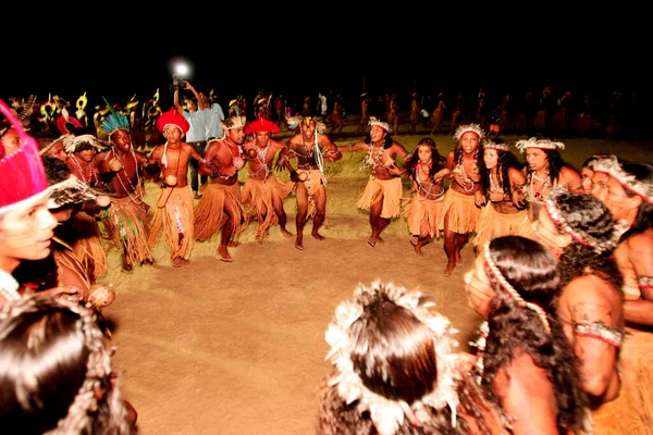 Santa Cruz Cabralia Bahia Brezilya Nisan 2010 Pataxo Kızılderilileri Santa — Stok fotoğraf