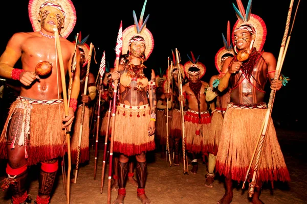 Santa Cruz Cabralia Bahia Brazil April 2010 Pataxo Indians Seen — 图库照片