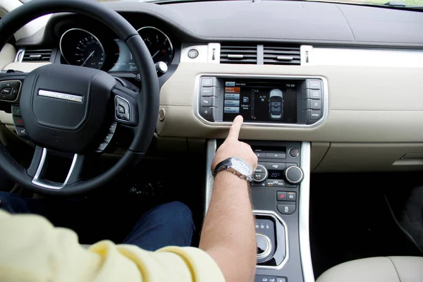 Salvador Bahia Brazil July 2014 Internal View Range Rover Evoque — Stock Photo, Image