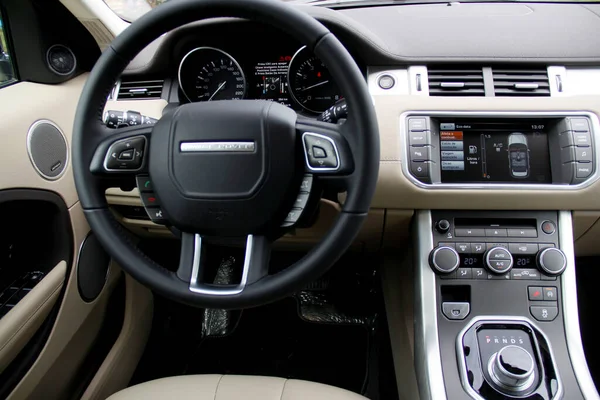 Salvador Bahia Brazil July 2014 Internal View Range Rover Evoque — Stock Photo, Image