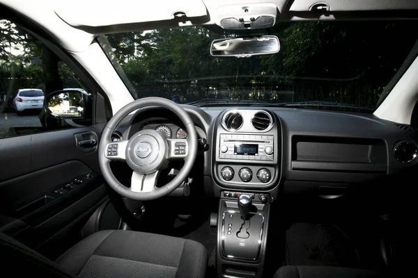 Salvador Bahia Brazil July 2013 Internal View Jeep Compass Vehicle — Stock Photo, Image