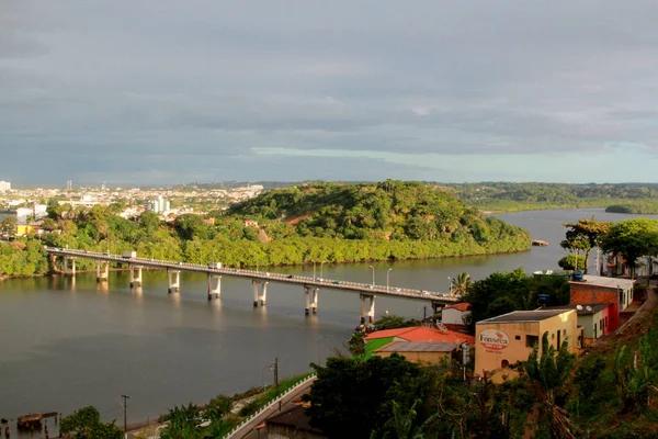 Ilheus Bahia Brazil Czerwiec 2012 Widok Lotu Ptaka Most Lomanto — Zdjęcie stockowe