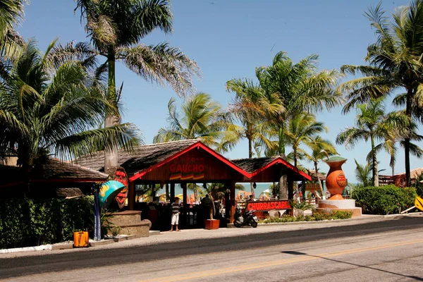 Porto Seguro Bahia Brazil Augusti 2010 Restaurang Strandstuga Porto Seguro — Stockfoto