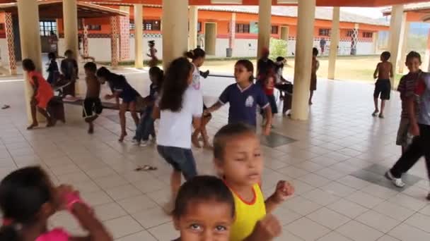 Pau Brasil Bahia Brésil Avril 2012 Des Enfants Indigènes Atina — Video