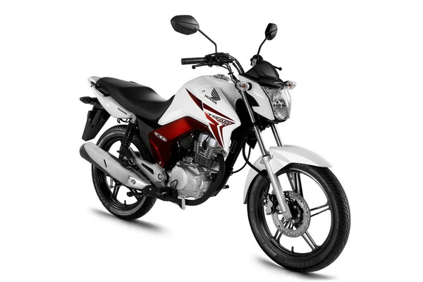 Campinas Sao Paulo Brasilien Juli 2013 Motorrad Honda Titan 150 — Stockfoto