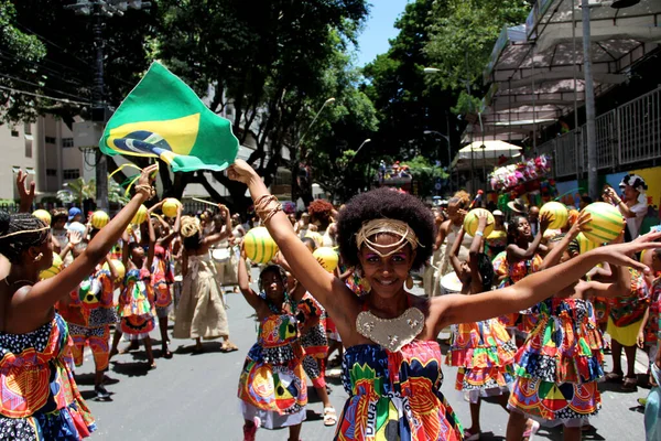 Salvador Bahia Brazil 2014 Március Dida Ütőegyüttes Tagjai Láthatók Circuito — Stock Fotó