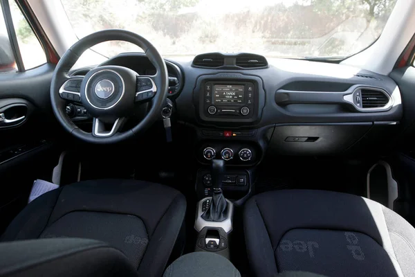 Salvador Bahia Brasil Novembro 2015 Visão Interna Dos Controles Jeep — Fotografia de Stock