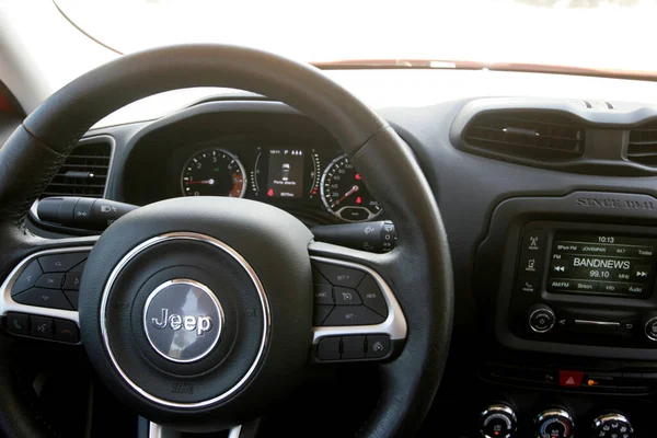 Salvador Bahia Brazil November 2015 Internal View Controls Jeep Renegade — Stock Photo, Image