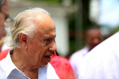 Salvador, Bahia / Brezilya - 2 Ekim 2016: Haroldo Borges Rodrigues Lima, Brezilyalı politikacı Salvador kentinde görüldü