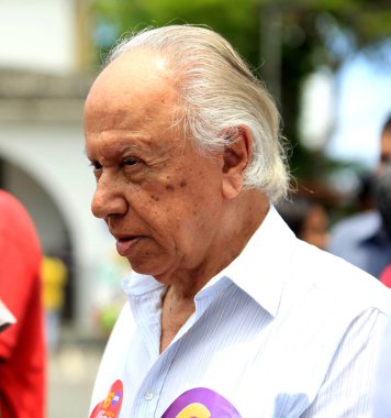Salvador, Bahia / Brezilya - 2 Ekim 2016: Haroldo Borges Rodrigues Lima, Brezilyalı politikacı Salvador kentinde görüldü