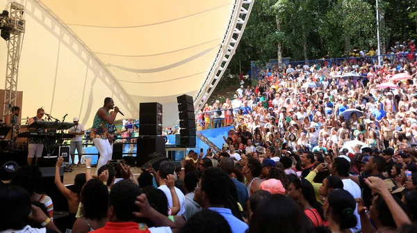 Salvador Bahia Brazil 2016 Augusztus Ile Aiye Zenekar Tagjai Salvadori — Stock Fotó