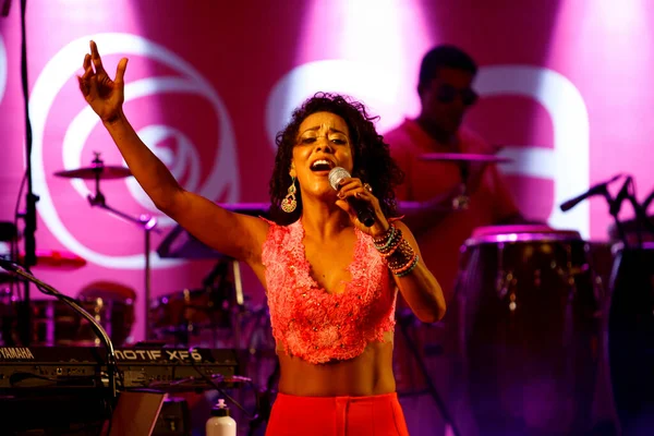 Salvador Bahia Brasil Octubre 2014 Cantante Ana Mametto Vista Durante — Foto de Stock