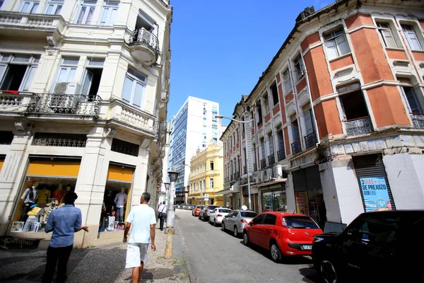 Salvador Brasil Agosto 2016 Vista Prédios Comerciais Bairro Comercio Salvador — Fotografia de Stock