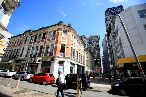 Salvador Brasil Agosto 2016 Vista Prédios Comerciais Bairro Comercio Salvador — Fotografia de Stock