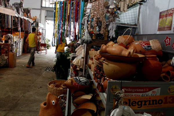 Salvador Bahia Brasil Mayo 2013 Maceta Tutensilios Hechos Arcilla Ven —  Fotos de Stock