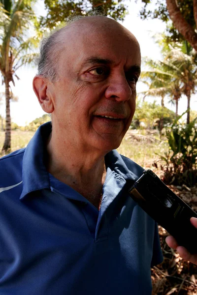 Porto Seguro Bahia Brasil Enero 2010 José Serra Gobernador Del — Foto de Stock