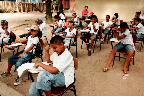 Porto Seguro Bahia Brazil January 2009 Public School Students Attend — Stock Photo, Image