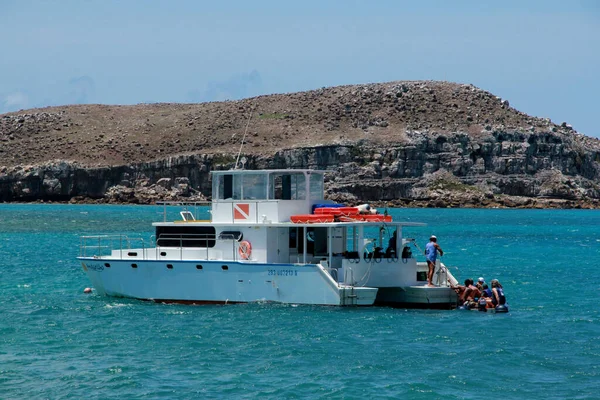 Caravelas Bahia Brasil Octubre 2012 Catamara Modelo Buque Las Aguas — Foto de Stock