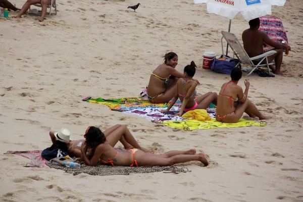 Salvador Bahia Brazil November November 2014 Women Seen Barra Beach — 图库照片