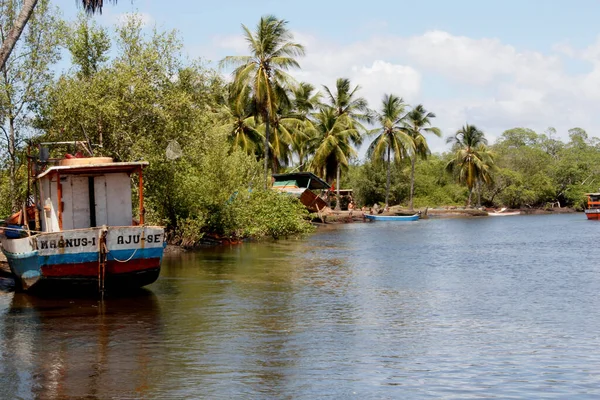 Conde Bahia Brazil Mars 2013 Över Itapicuru Flodbädd Staden Conde — Stockfoto