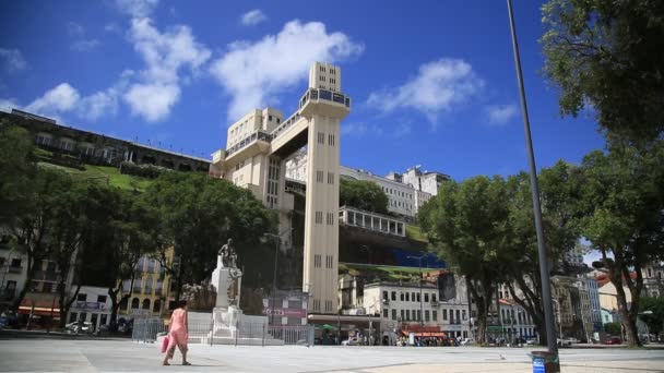 Salvador Bahia Brazil Wrzesień 2020 Pracownicy Widziani Pracujący Przy Remoncie — Wideo stockowe