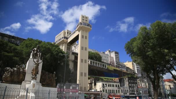 Salvador Bahia Brazil Szeptember 2020 Munkások Dolgoznak Comercio Szomszédságában Salvador — Stock videók