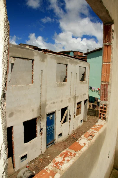 Eunapolis Bahia Brazil Januari 2009 Huizen Aanbouw Gericht Arme Gezinnen — Stockfoto