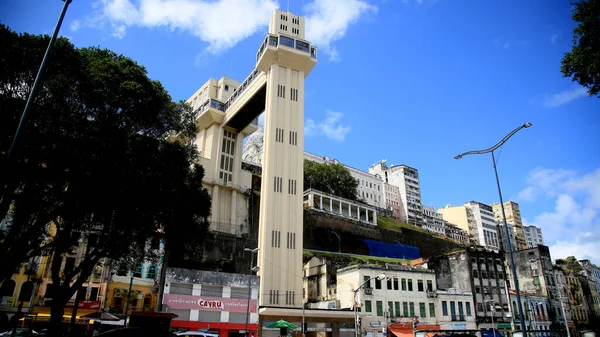 Salvador Bahia Brasil Septiembre 2020 Vista Del Ascensor Lacerda Ciudad — Foto de Stock