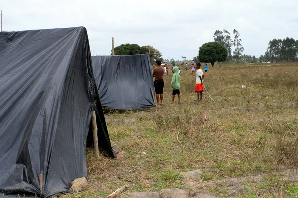 Eunapolis Bahia Brazil Απριλίου 2009 Μέλη Του Movimento Sente Terra — Φωτογραφία Αρχείου