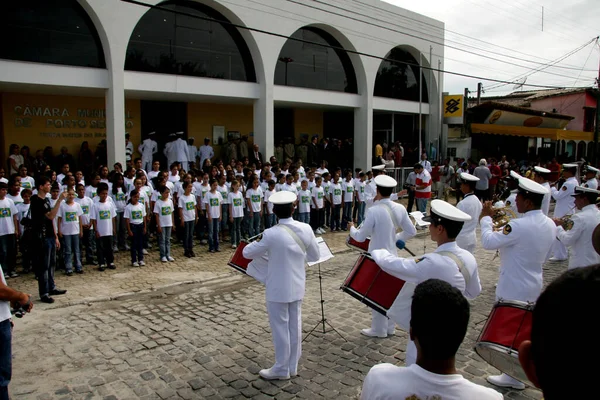 Porto Seguro Bahia Brazil Kwietnia 2009 Członkowie Brazylijskiego Zespołu Muzycznego — Zdjęcie stockowe