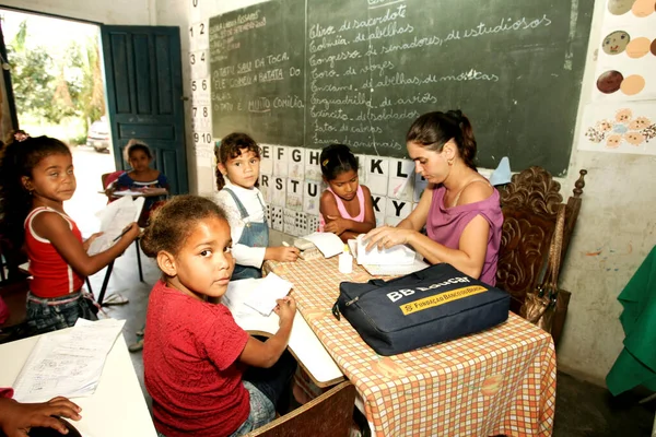 Itabela Bahia Brasil Setembro 2009 Alunos Professores Zona Rural Cidade — Fotografia de Stock