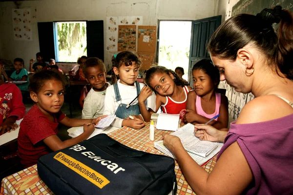 Itabela Bahia Brasil Setembro 2009 Alunos Professores Zona Rural Cidade — Fotografia de Stock