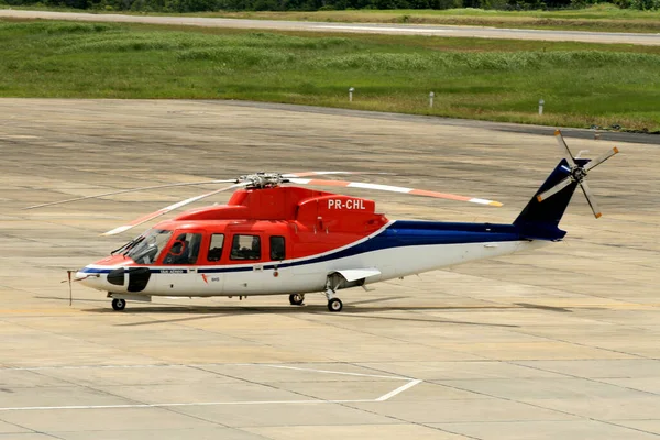 Porto Seguro Bahia Brasil Diciembre 2008 Helicóptero Sikorsky Empresa Bhs —  Fotos de Stock