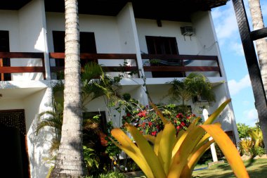 Prado, Bahia / Brezilya - 11 Eylül 2008: Güney Bahia 'da Prado şehrindeki bir handa boş zaman alanı